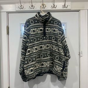 Vintage LL Bean snap fleece